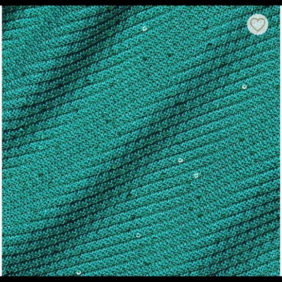 ST. JOHN Blake Sequin Knit Dress Lagoon NWT 16 - Picture 7 of 7